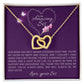 To my Sister-Interlocking Hearts Necklace