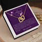 To my Sister-Interlocking Hearts Necklace