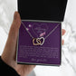 To my Sister-Interlocking Hearts Necklace