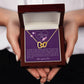 To my Sister-Interlocking Hearts Necklace