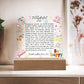 To my Sister-we shared countless moments-Printed Acrylic Plaque