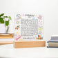 To my Sister-we shared countless moments-Printed Acrylic Plaque