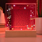 To my Sister-we shared countless moments-Printed Acrylic Plaque